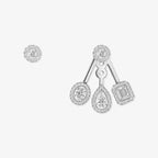 [Clover Jewelry] My Twin Trio  Diamond Earrings