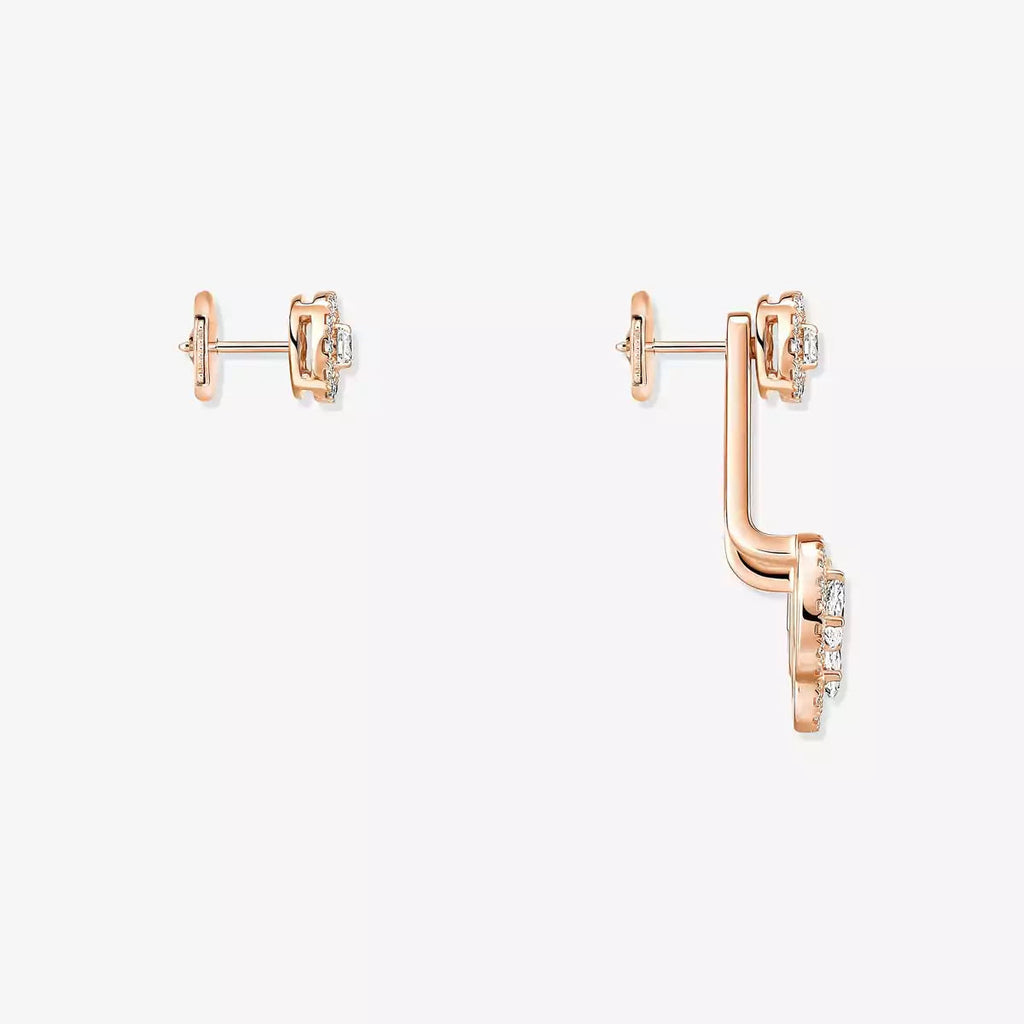 [Clover Jewelry] My Twin Trio  Diamond Earrings