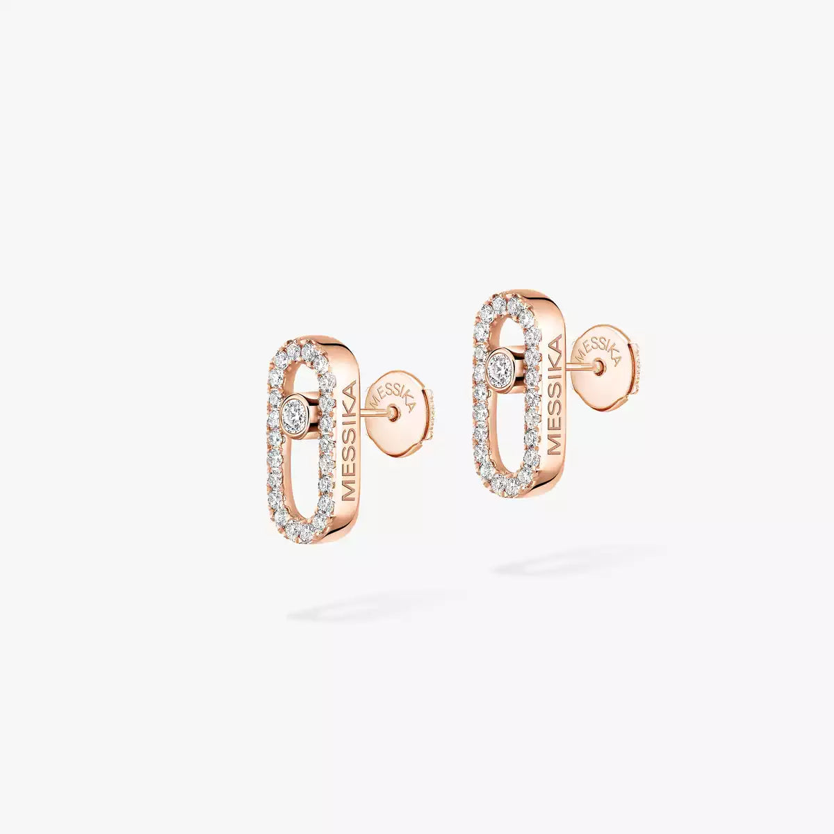 [Clover Jewelry]Move Uno Diamond Earrings