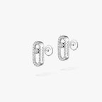[Clover Jewelry]Move Uno Diamond Earrings