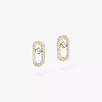 [Clover Jewelry]Move Uno Diamond Earrings