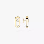 [Clover Jewelry]Move Uno Diamond Stud Earrings
