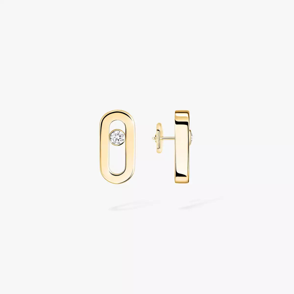 [Clover Jewelry]Move Uno Diamond Stud Earrings