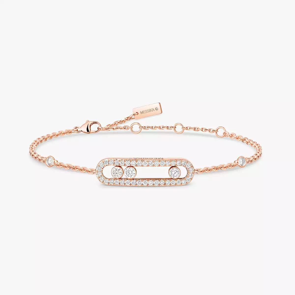 [Clover Jewelry]Pavé Baby Move Diamond Bracelet