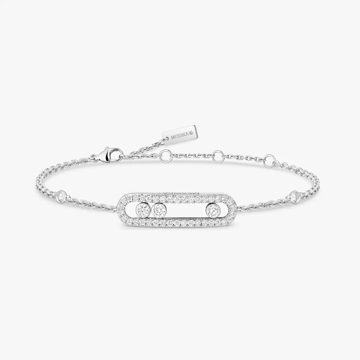 [Clover Jewelry]Pavé Baby Move Diamond Bracelet