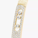 [Clover Jewelry]Move Noa Ciselé half pavé bangle