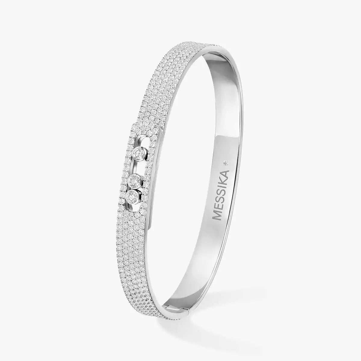 [Clover Jewelry]Move Noa Full Pavé Diamond Bangle Bracelet