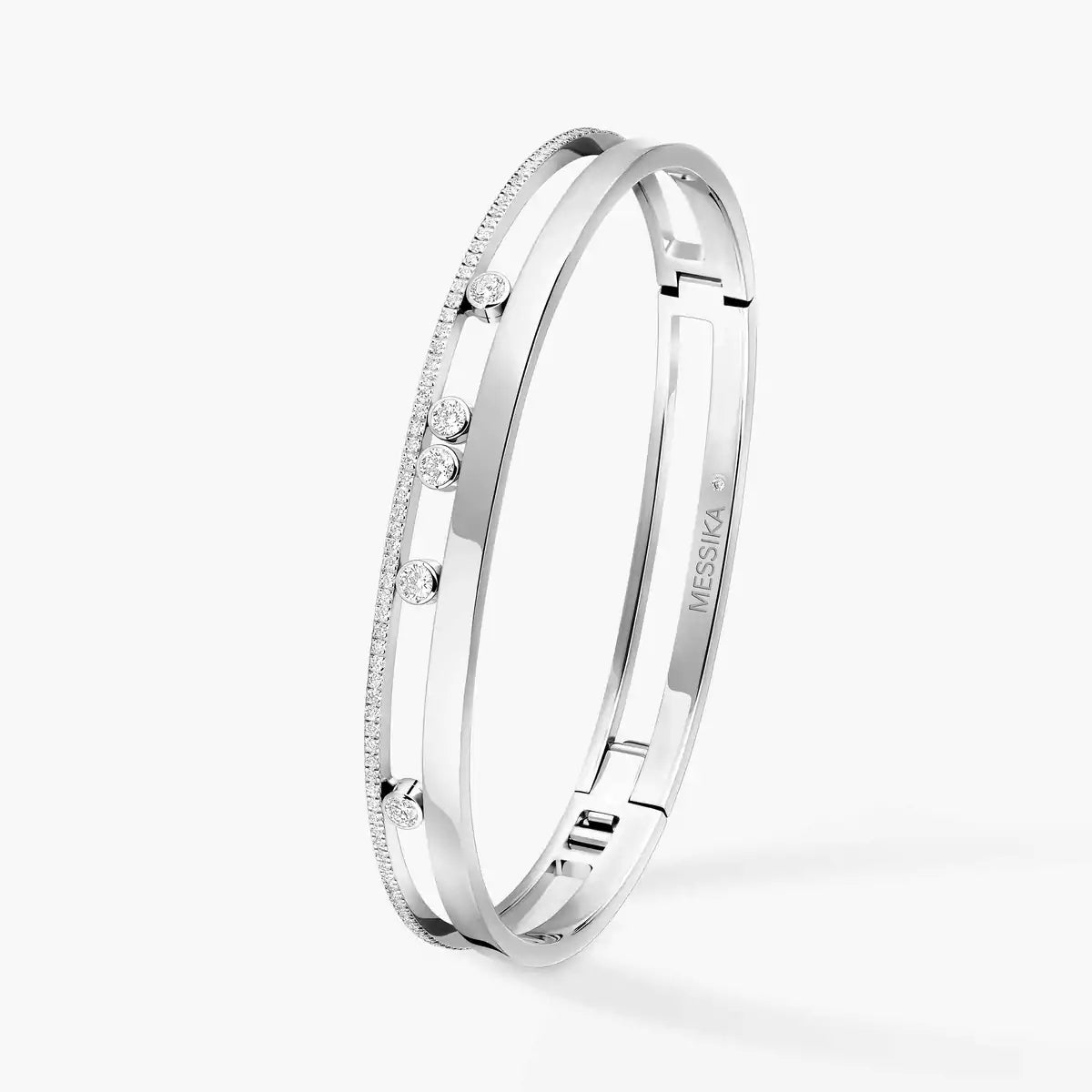 [Clover Jewelry]Move Romane Diamond Bangle Bracelet