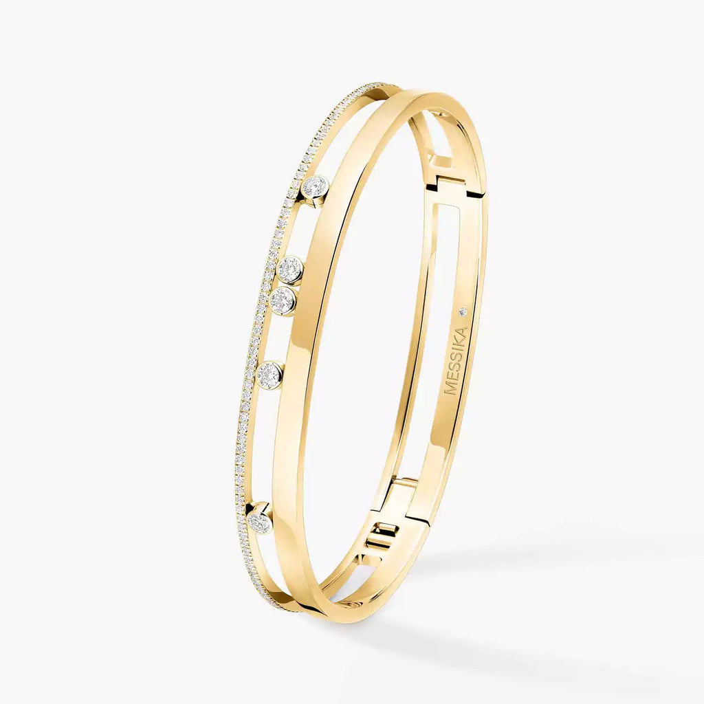 [Clover Jewelry]Move Romane Diamond Bangle Bracelet