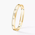[Clover Jewelry]Move Romane Diamond Bangle Bracelet