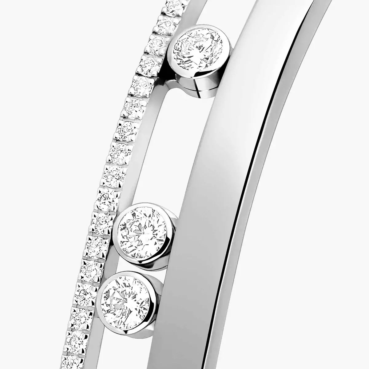 [Clover Jewelry]Move Romane Diamond Bangle Bracelet