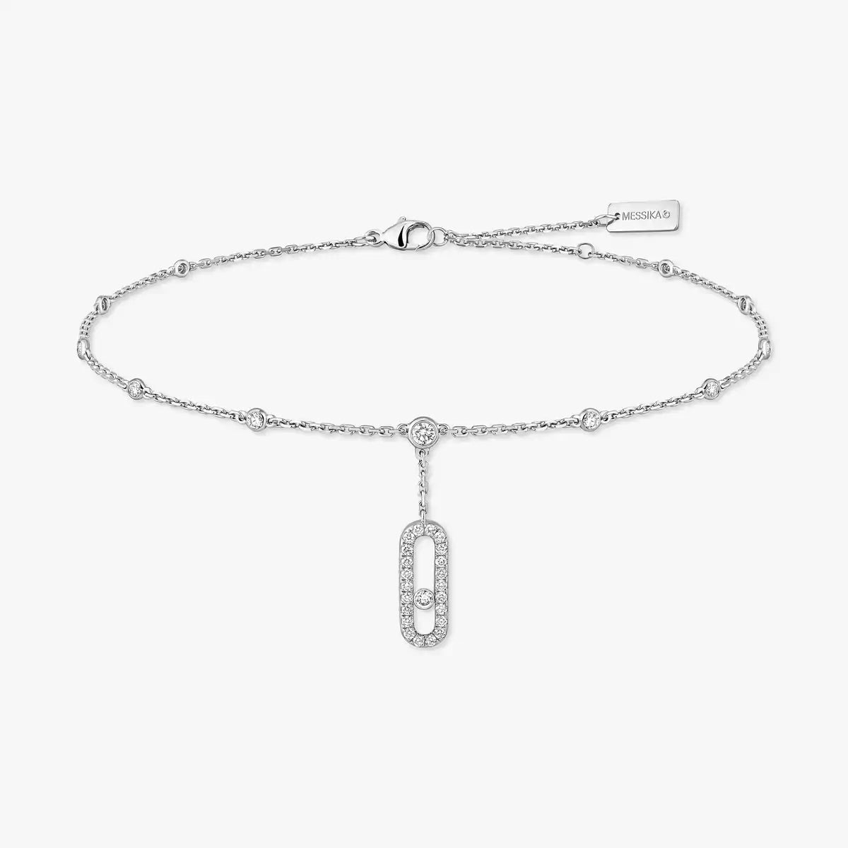 [Clover Jewelry] Move Uno pavé ankle bracelet