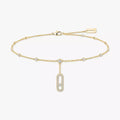 [Clover Jewelry] Move Uno pavé ankle bracelet