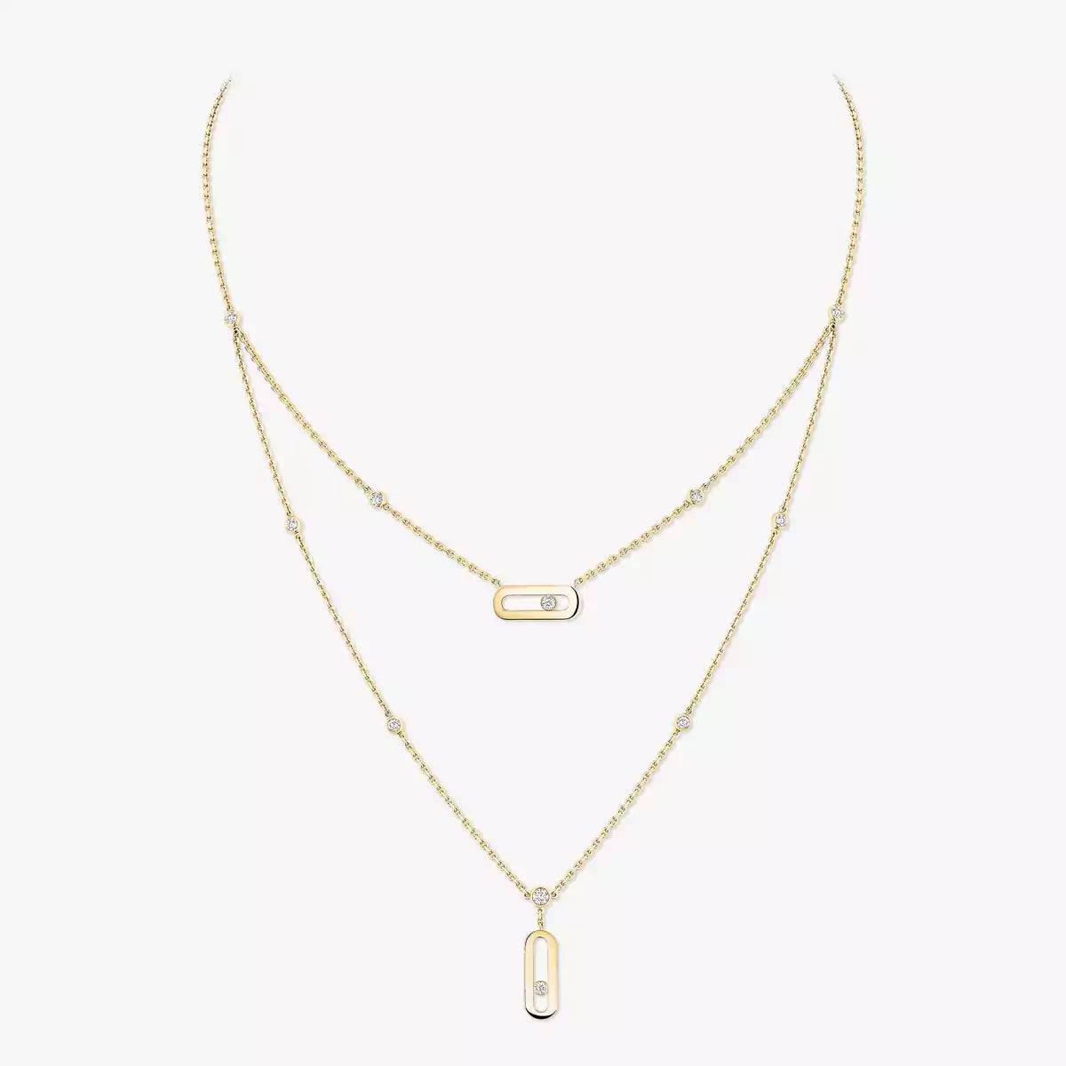[Clover Jewelry] Move Uno Diamond Necklace
