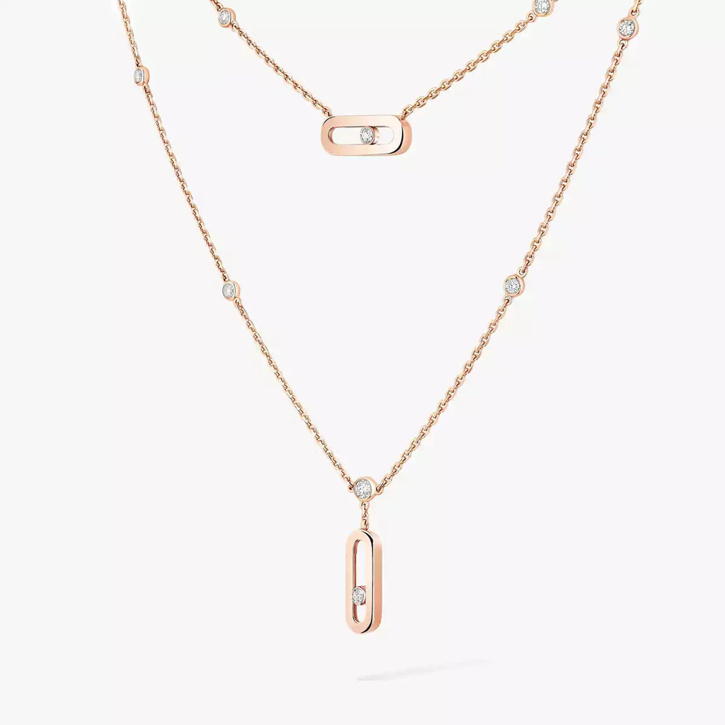 [Clover Jewelry] Move Uno Diamond Necklace