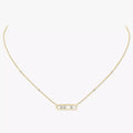 [Clover Jewelry] Baby Move Gold Diamond Necklace