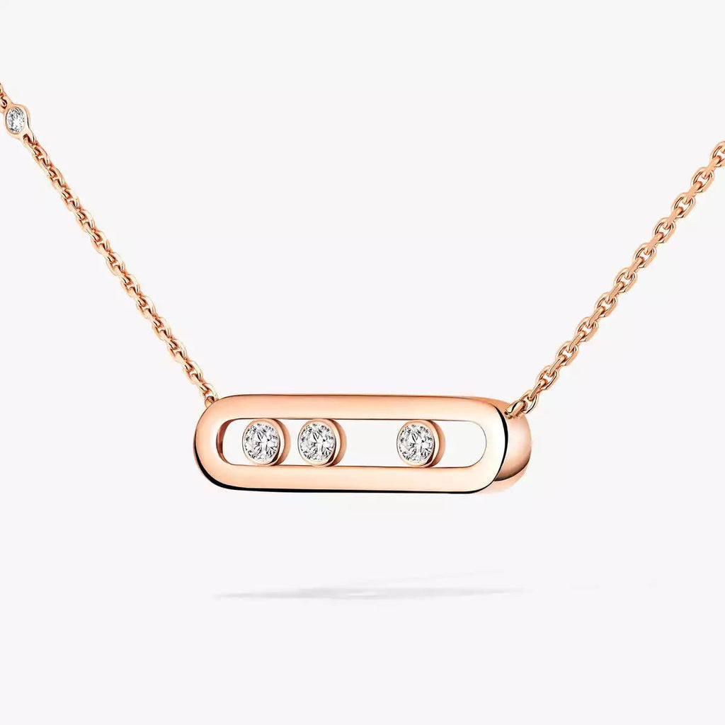 [Clover Jewelry] Baby Move Gold Diamond Necklace
