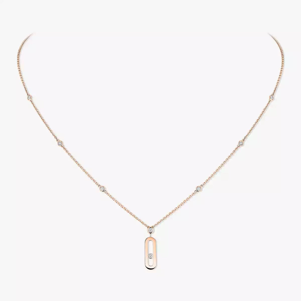 [Clover Jewelry] Move Uno Gold Diamond Long Necklace