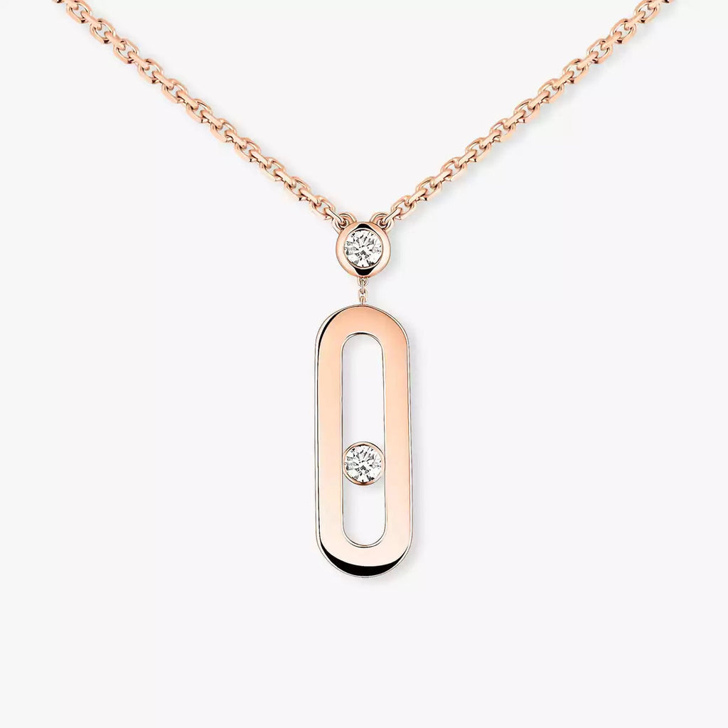 [Clover Jewelry] Move Uno Gold Diamond Long Necklace