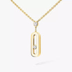 [Clover Jewelry] Move Uno Gold Diamond Long Necklace