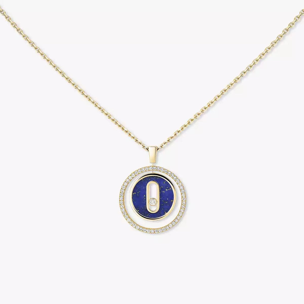 [Clover Jewelry]Lucky Move Diamond Necklace in Rose Gold and White Mother-of-Pearl