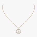 [Clover Jewelry]Lucky Move Diamond Necklace in Rose Gold and White Mother-of-Pearl