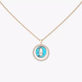 [Clover Jewelry]Lucky Move Diamond Necklace in Rose Gold and White Mother-of-Pearl