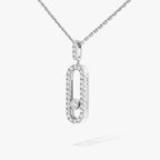 [Clover Jewelry]Move Uno Diamond Necklace in Rose Gold