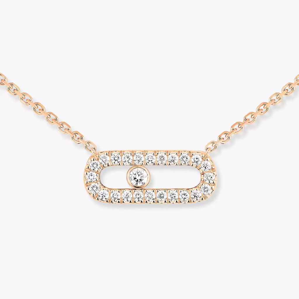 [Clover Jewelry]Diamond Necklace Move Uno