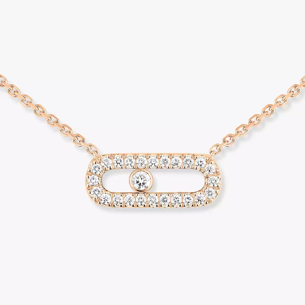 [Clover Jewelry]Diamond Necklace Move Uno