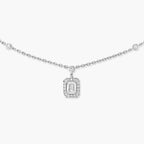[Clover Jewelry]My Twin Diamond Necklace in Silver