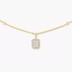 [Clover Jewelry]My Twin Diamond Necklace in Silver
