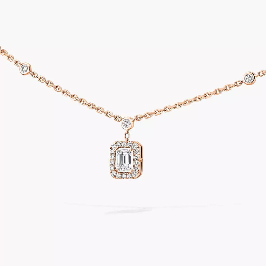 [Clover Jewelry]My Twin Diamond Necklace in Silver