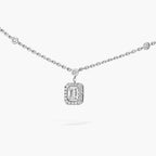 [Clover Jewelry]My Twin Diamond Necklace in Silver