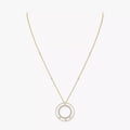 [Clover Jewelry]Move Romane Long Pave_-Set Diamond Necklace