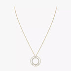[Clover Jewelry]Move Romane Long Pave_-Set Diamond Necklace