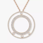 [Clover Jewelry]Move Romane Long Pave_-Set Diamond Necklace