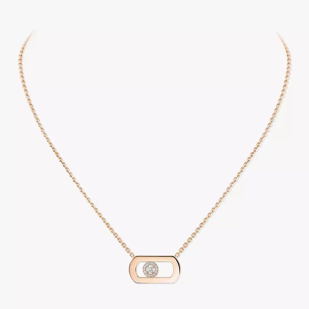 [Clover Jewelry]So Move Diamond Necklace in Gold