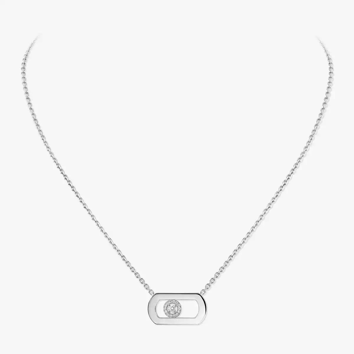 [Clover Jewelry]So Move Diamond Necklace in Gold