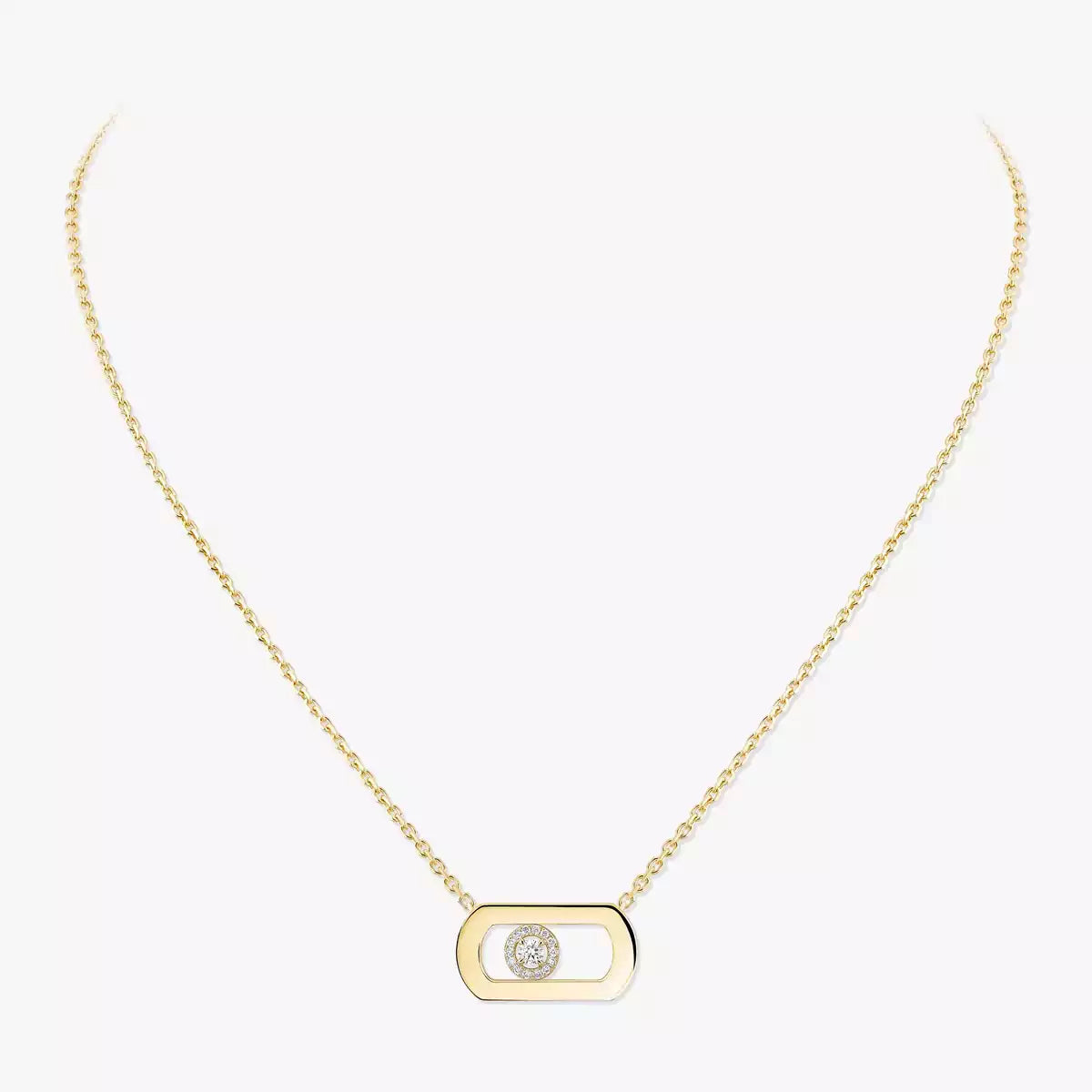 [Clover Jewelry]So Move Diamond Necklace in Gold