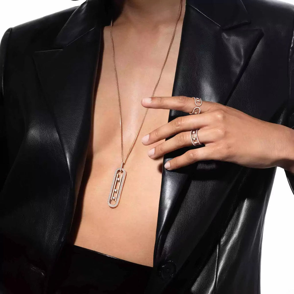[Clover Jewelry]Move 10th Diamond Ring in Gold