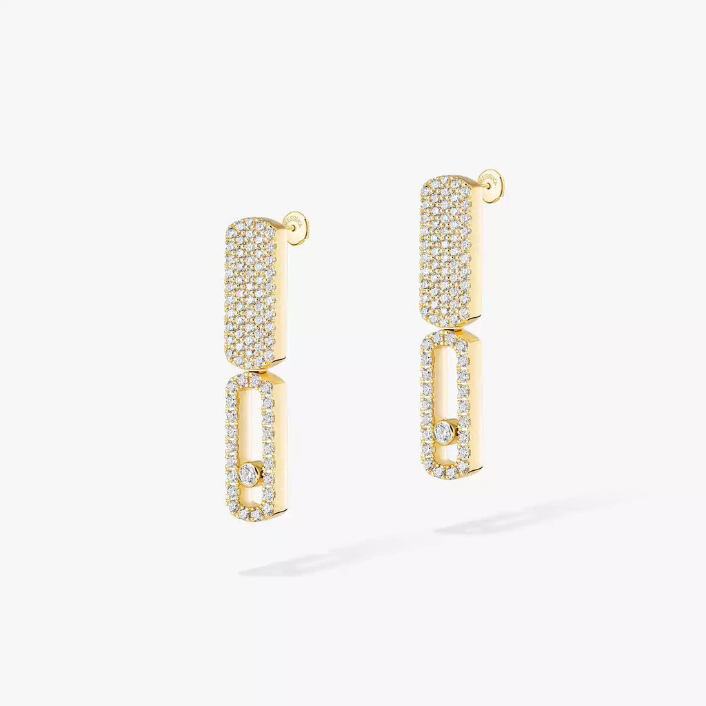 [Clover Jewelry]Imperial Move SM Diamond Earrings