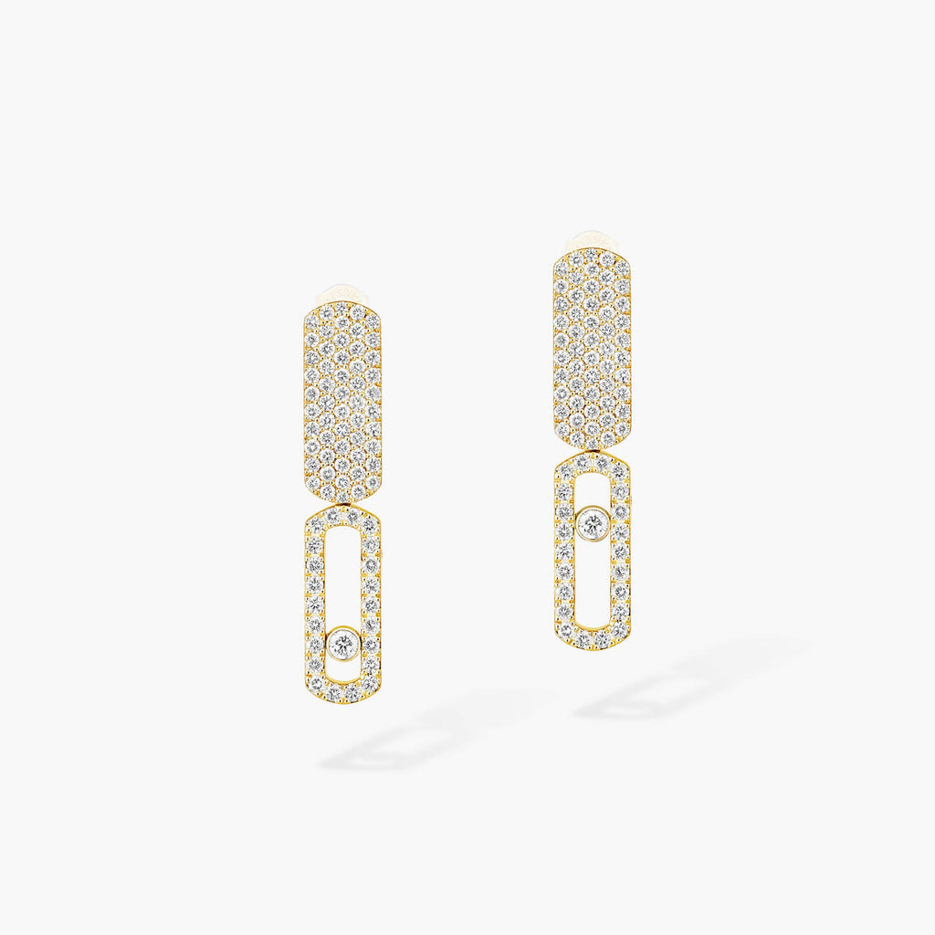 [Clover Jewelry]Imperial Move SM Diamond Earrings