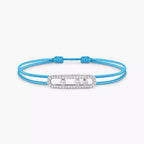 [Clover Jewelry]Messika Care(s) pink cord pavé bracelet