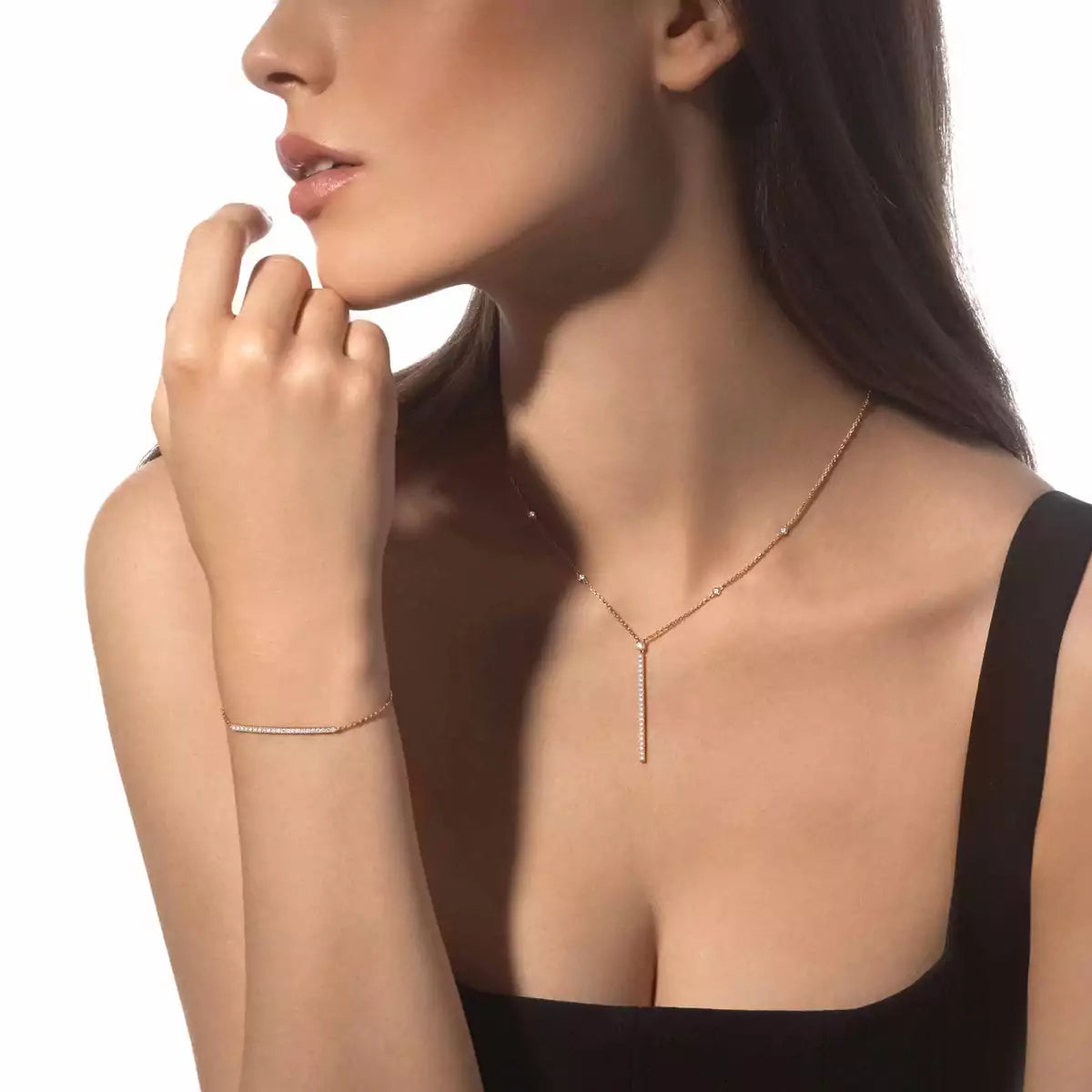 [Clover Jewelry]Diamond Thin Bangle 0.15ct My Twin Toi & Moi