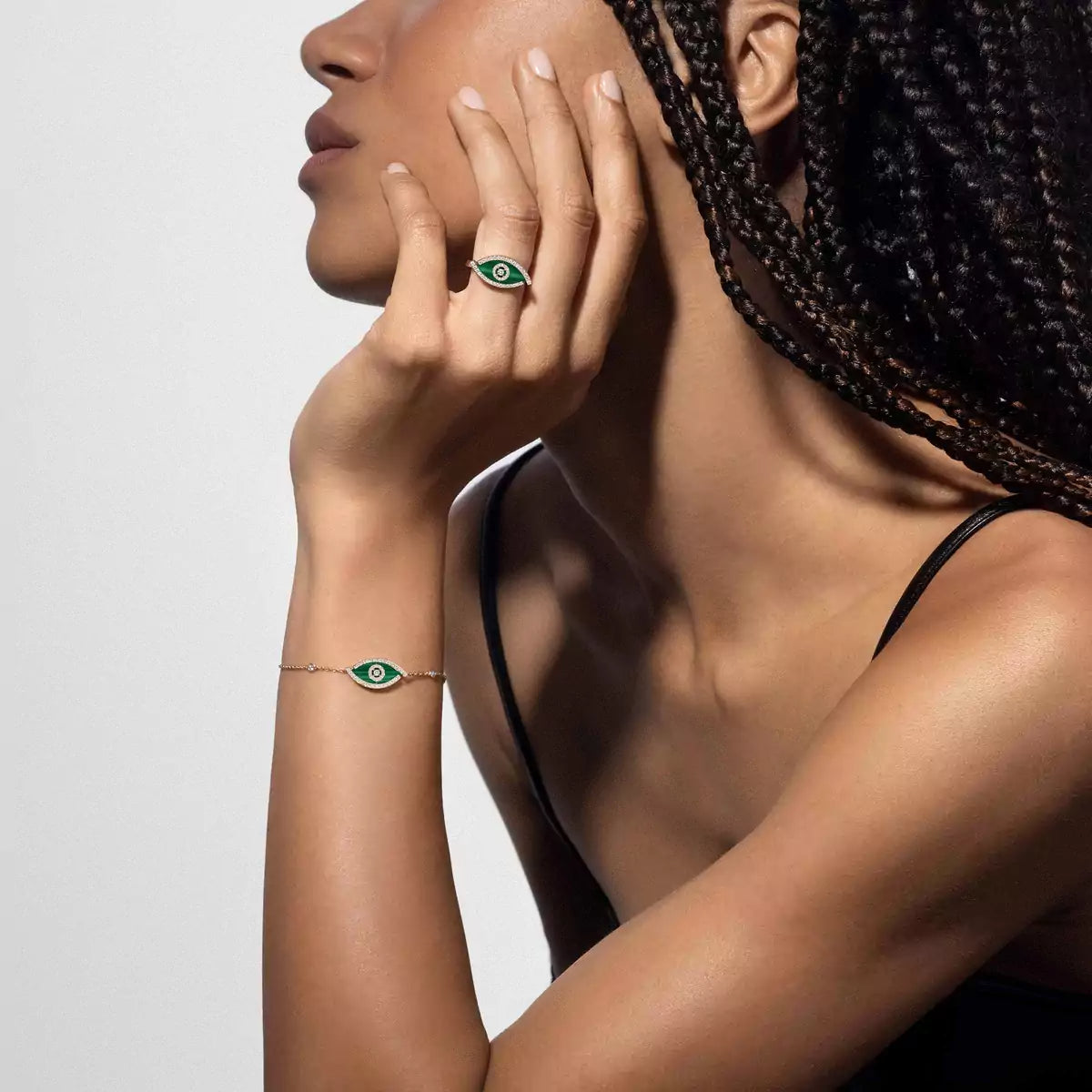 [Clover Jewelry]Lucky Eye Diamond Bracelet