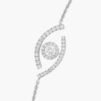 [Clover Jewelry]Lucky Eye Pave-Set Diamond Bracelet