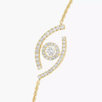 [Clover Jewelry]Lucky Eye Pave-Set Diamond Bracelet