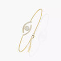 [Clover Jewelry]Lucky Eye Pave-Set Diamond Bracelet
