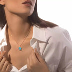 [Clover Jewelry]Lucky Move Diamond Necklace in Rose Gold and White Mother-of-Pearl